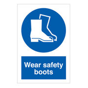 Wear Safety Boots Sign